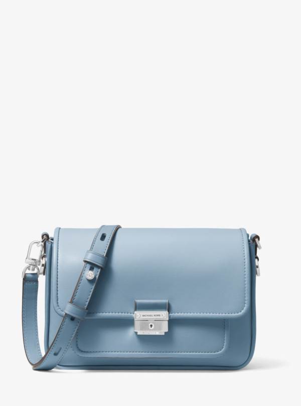 Damske Spojková Taška Michael Kors Bradshaw Medium Leather Námornícka Modrá - Kabelky Michael Kors Nejlevnejsi | MWKLD-0136